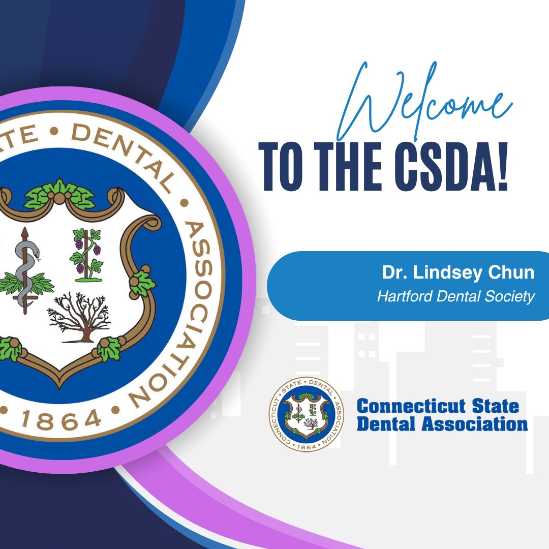 CtStateDental's tweet image. Excited to welcome Dr. Lindsey Chun of the Hartford Dental Society to the Connecticut State Dental Association family! #CSDA
