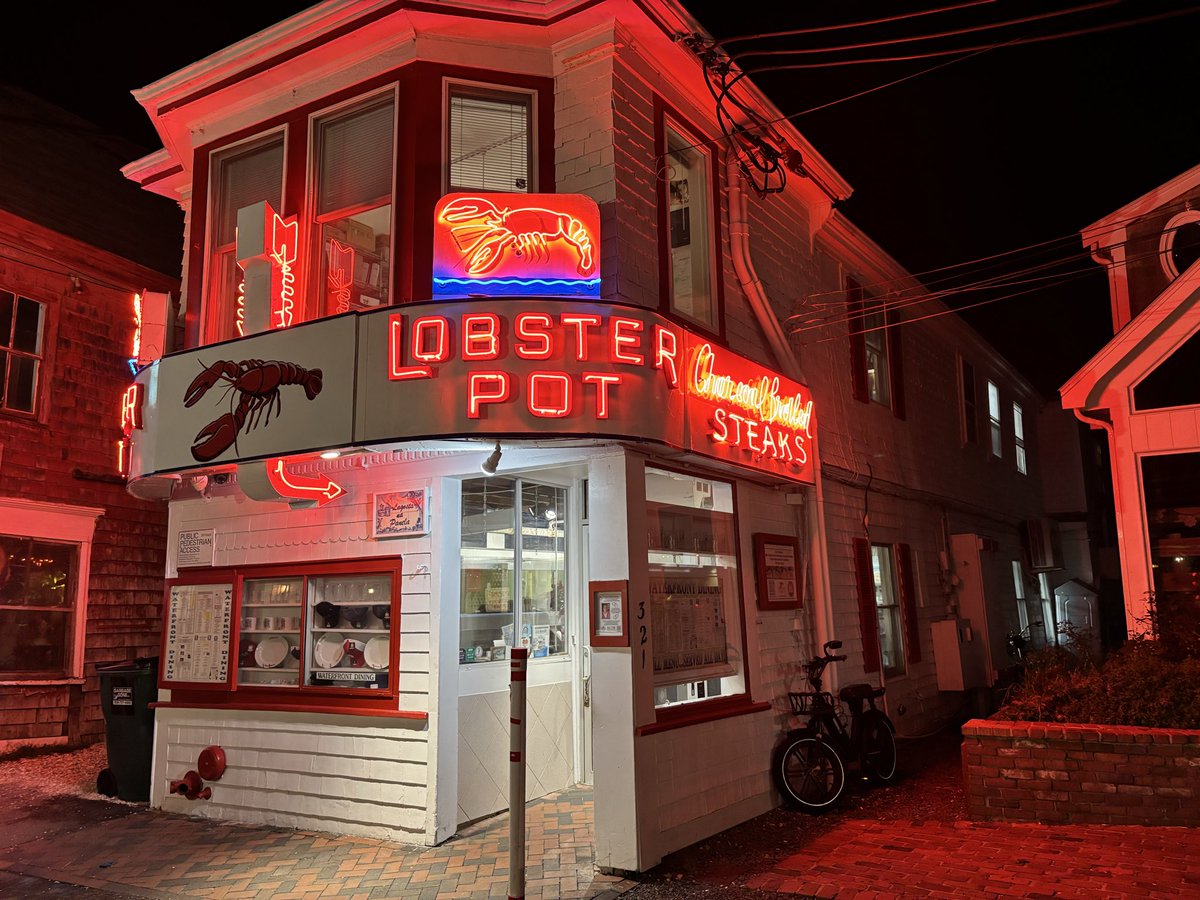 Provincetown in 50 degree fall weather is perfect. Lovely time walking around town tonight with Brenda.