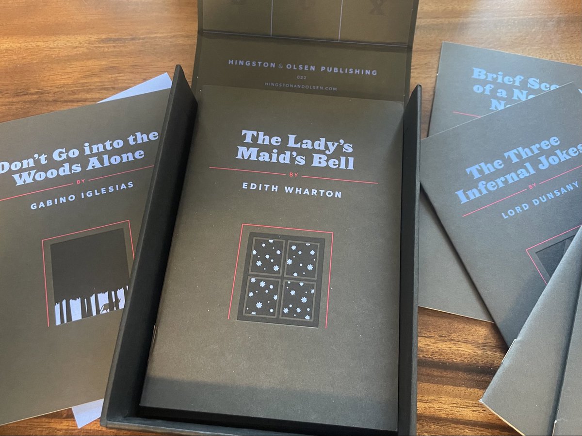 Look at this beautiful thing! Ghost Box IV, edited by the one and only <a href="/pattonoswalt/">Patton Oswalt</a> for <a href="/hingstonolsen/">Hingston & Olsen</a>, who make stunning books. Anyway, “I’m in here with Edith Wharton and Lord Dunsany” isn’t a thing I thought I’d ever say, but here we are. Thanks, Patton!