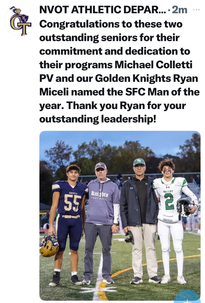 Pascack Valley Athletics tweet media