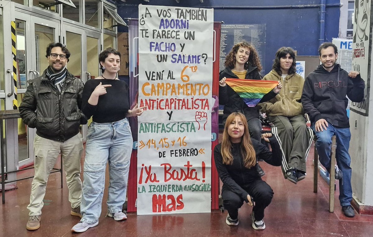 Un mensaje desde la Facultad de Ciencias Sociales en la UBA: el Campamento Anticapitalista sigue en pie pero no aceptamos fachos ni salames como vos Adorni, seguí mirándolo por Ig 😉