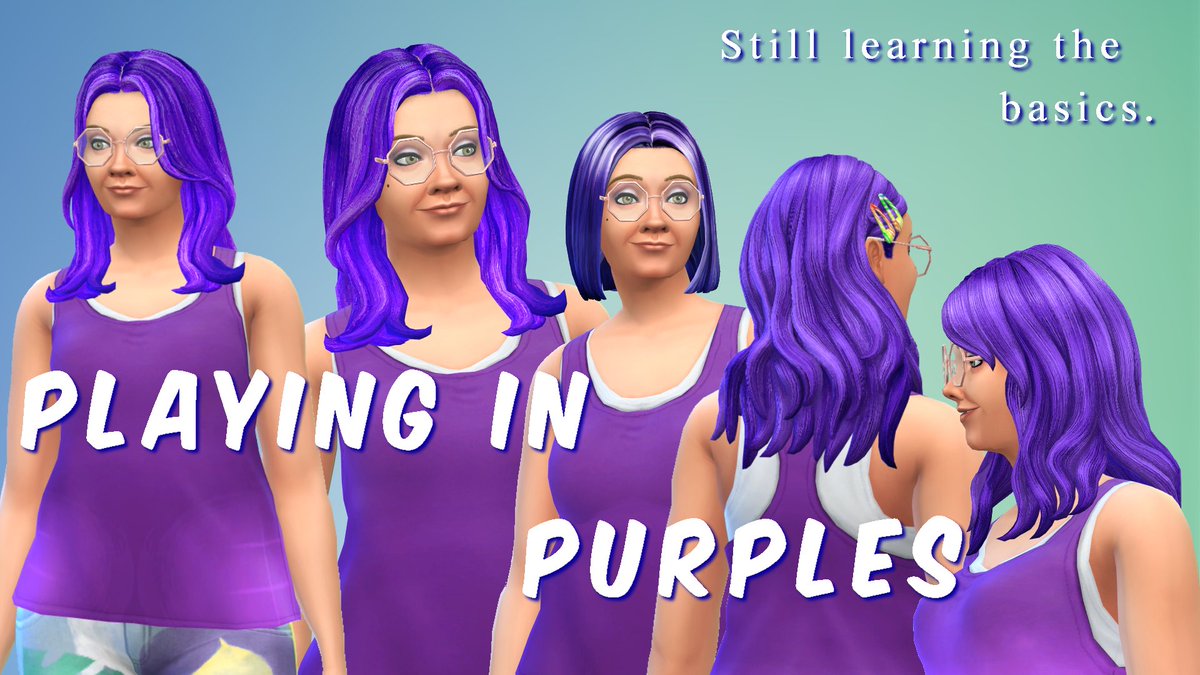 I like having my hair color in the game, granted it's not perfect but it's fun. #thesims4 #recolors #sims4studio