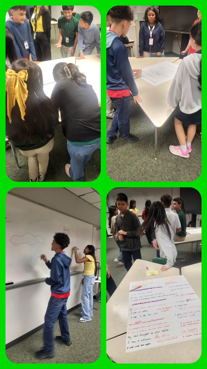 AlbESLRocks's tweet photo. We had fun today with some competitive pictionary with sentence writing!! These sheltered EB kids are rocking at our Monday tutorials!! @AlbrightMS @AliefISD @AliefLearns @Alief_SLE https://t.co/CZXsQ8syGC