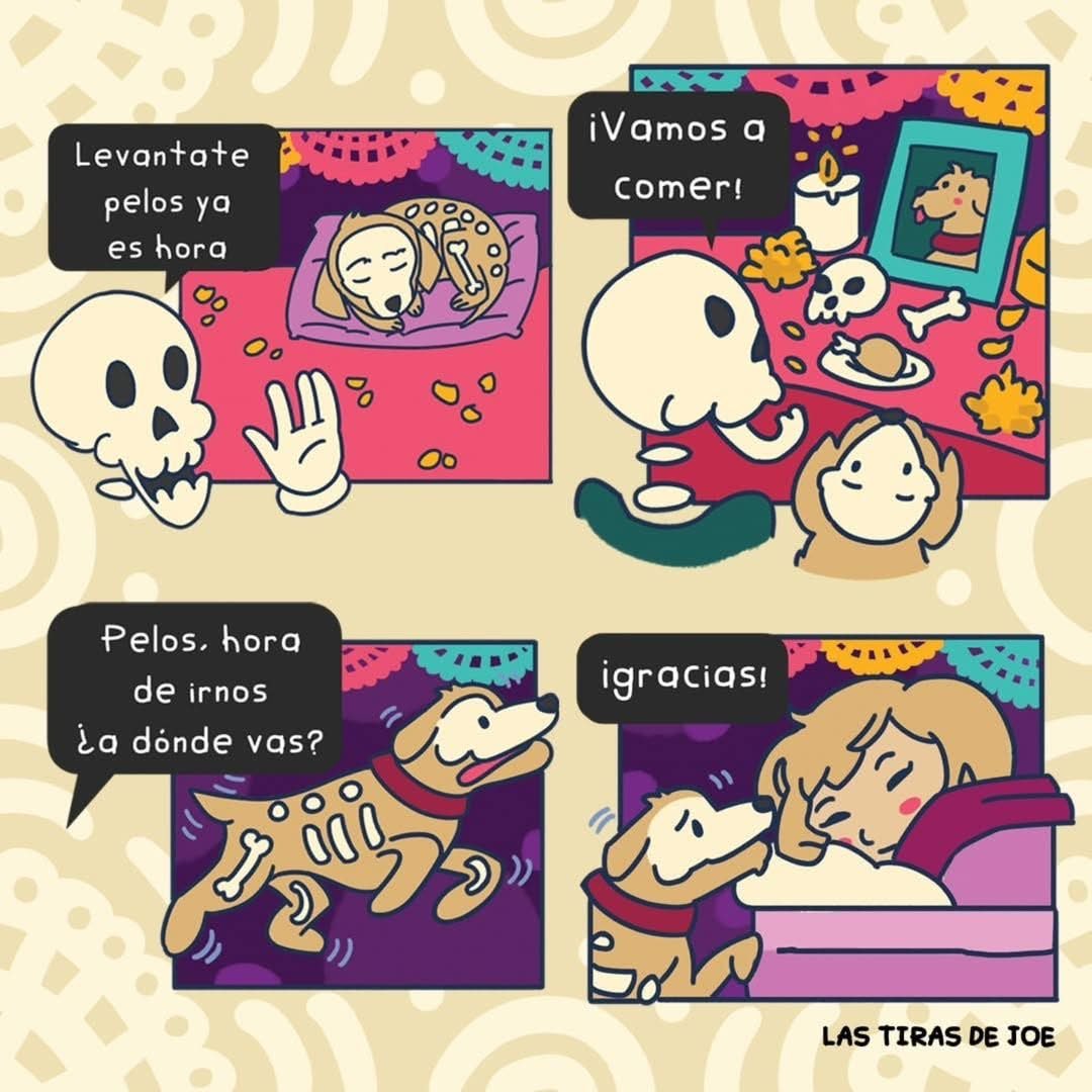 Volví un ratito, humanos… 🌙🐾

Vi mi foto, mi platito, mi juguete, y supe que aún me esperan con amor 🧡 

No lloren, yo también los extraño… hoy estoy aquí, moviendo la cola entre las velas, pero siempre viviré en sus corazones y recuerdos, hasta que volvamos a vernos🕯️💛