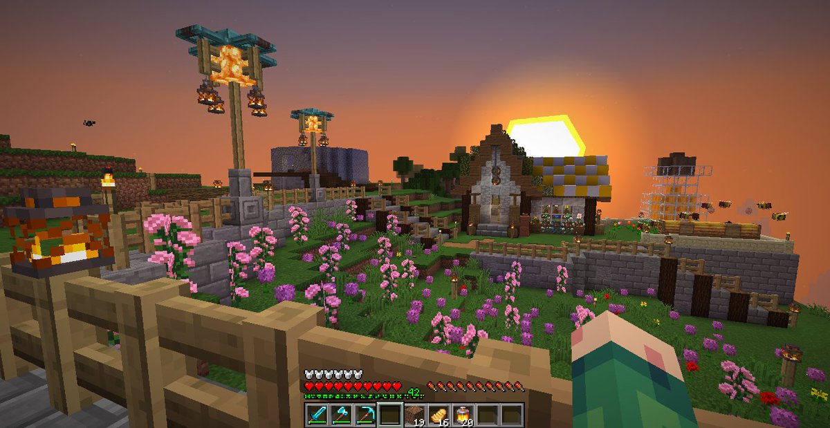 Casa de apicultura o zona de abejas (el edificio de al lado sera una casa de mago)