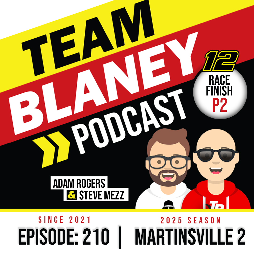 🚨 Episode 210!

<a href="/AdamRogers/">Adam Rogers</a> and <a href="/Mezz_12/">Steve Mezz</a> are back from <a href="/MartinsvilleSwy/">Martinsville Speedway</a> to recap <a href="/Blaney/">Ryan Blaney</a>'s valiant 2nd-place finish in the #NASCARPlayoffs Round of 8 finale. Plus, they talk the #TeamBlaney <a href="/NASCAR/">NASCAR</a> #Fantasy league and look ahead to the final race of the season <a href="/phoenixraceway/">Phoenix Raceway</a>.