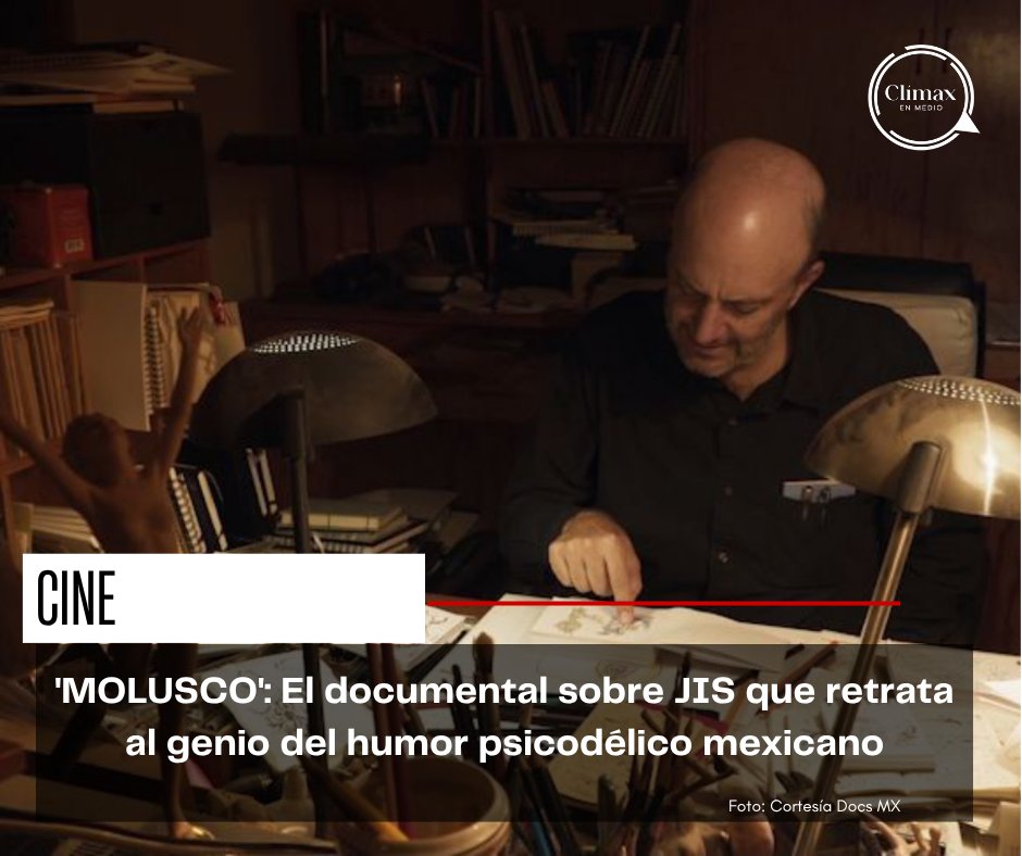 ¡ARQUEOLOGÍA CÓ(S)MICA! ✍️ El documental MOLUSCO sobre el gran <a href="/jisvagoimperial/">JIS OFICIAL</a> se estrena en <a href="/DocsMX/">DocsMX</a>. 

Un retrato quieto y pacheco con confesiones de <a href="/RealGDT/">Guillermo del Toro</a>, <a href="/diegoluna_/">diego luna</a> y <a href="/trinomonero/">trino camacho</a>. El verdadero molusco supremo ya es cine mundial. 

#Cine

climaxenmedio.press/jis-emperador-…