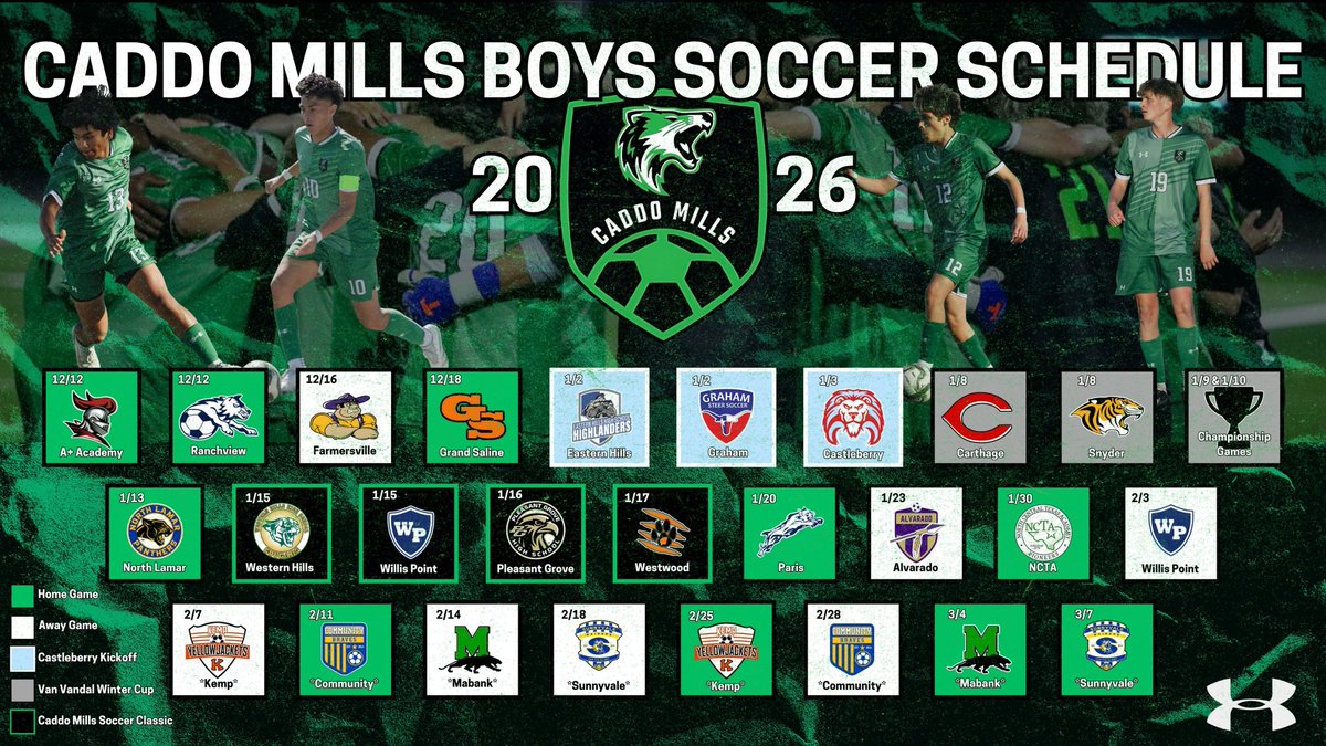 cmhsfoxsoccer's tweet photo. It getting closer!! ⏳⌛️

2026 Boys Soccer Schedule!

@CaddoMillsISD @CaddoMillsHS @KodiCrane @50_50Pod @TXHSSOC https://t.co/93A6ITs7dX