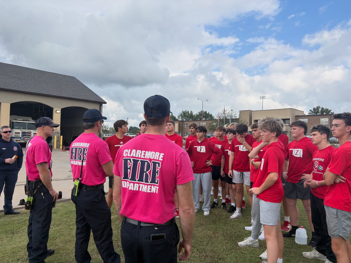 Wanted to send a big thank you to our hometown heroes at Claremore Fire Station 3 for an awesome toughness training session today! We appreciate your service and everything you do for our community. 

#GRIT #Team79