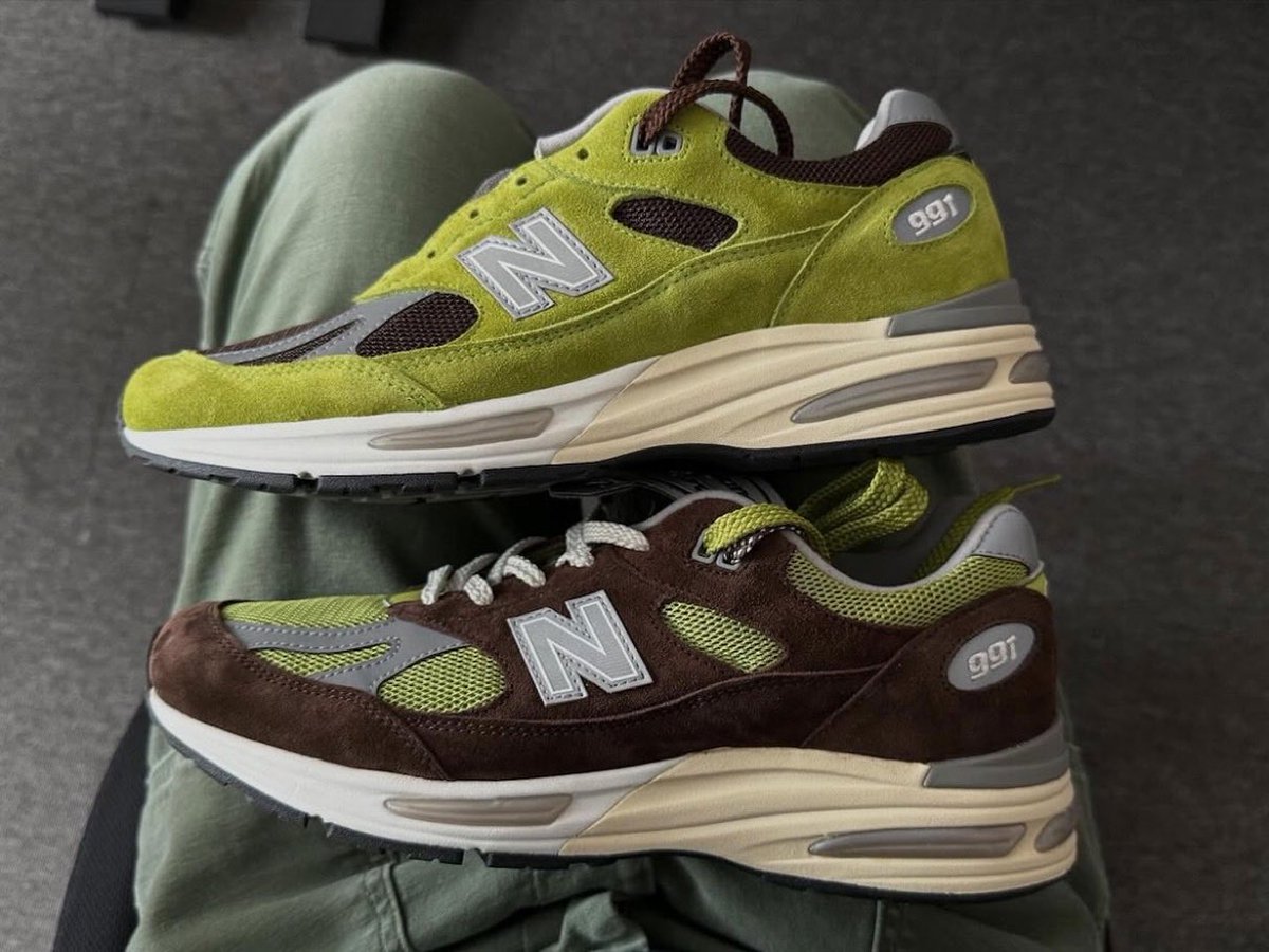 靴 kith New Balance 991V2 \"Reverse Matcha\" KITH x New Balance “Danielle Cathari” 991v2 Made in UK Reverse
