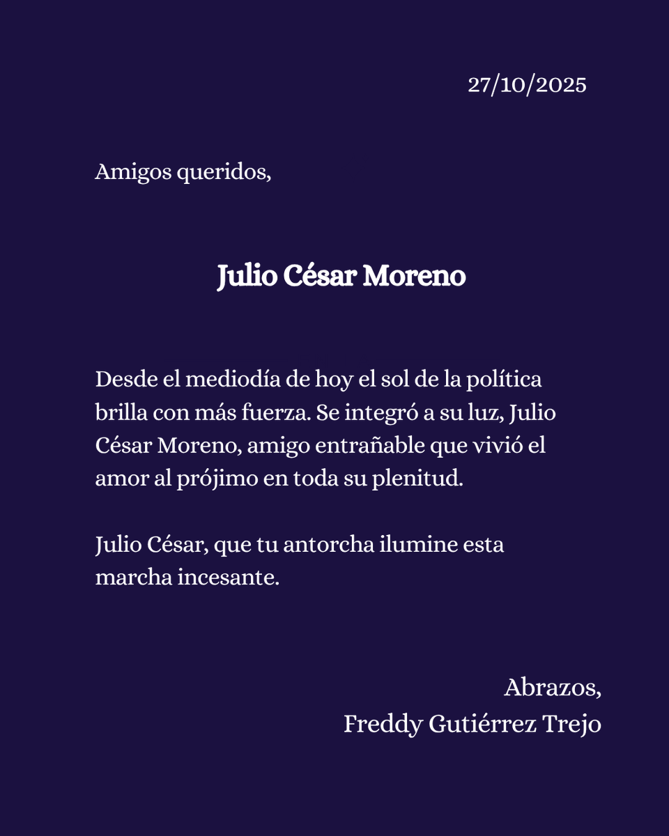 A Julio César Moreno