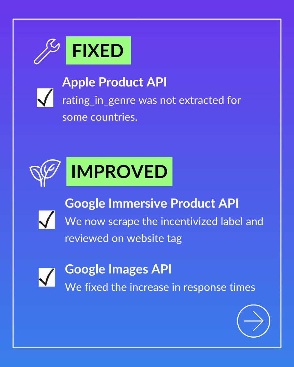 serp_api's tweet image. 🚀 Weekly Updates (Oct 20-26)
This week’s improvements include key fixes across multiple endpoints.
For more details, review our weekly changelog blog post:
serpapi.com/blog/serpapi-w…
Check out the full list of updates in the link below 👇
serpapi.com/release-notes...
#SerpApi…