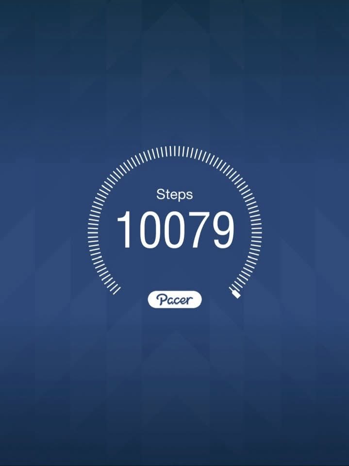 I've completed another challenge of walking ten thousand steps. Check it out!