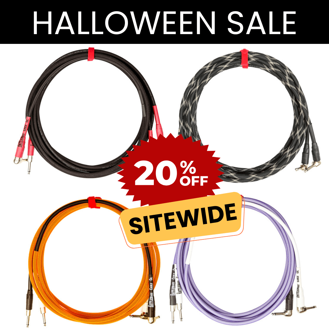 🕸️ The Halloween Sale is here, and the savings are serious. Everything at Rattlesnake Cable Company is 20% off sitewide for a short time. That includes Snake Heads, Standards, Coily Cables, XLRs, and Flex Patches.

Pick your favorite before it’s gone.

rattlesnakecables.com/sale/halloween/