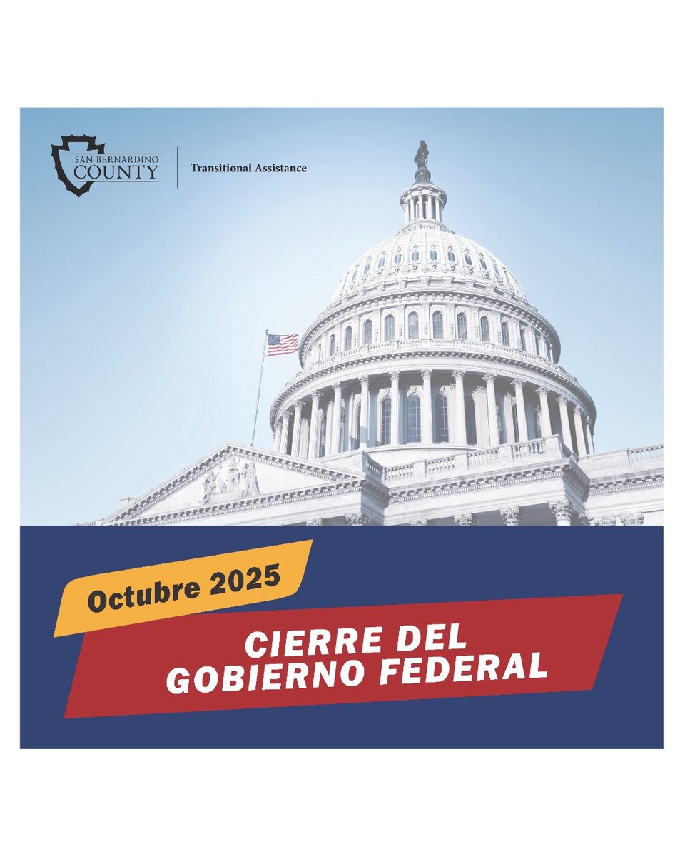 sbcdbh's tweet image. Due to the federal government shutdown, CalFresh benefits may not be available in November. 
For more information, please visit the wp.sbcounty.gov/tad. 
Call the Customer Service Center at 877-410-8829 or visit your local Transitional Assistance Department.