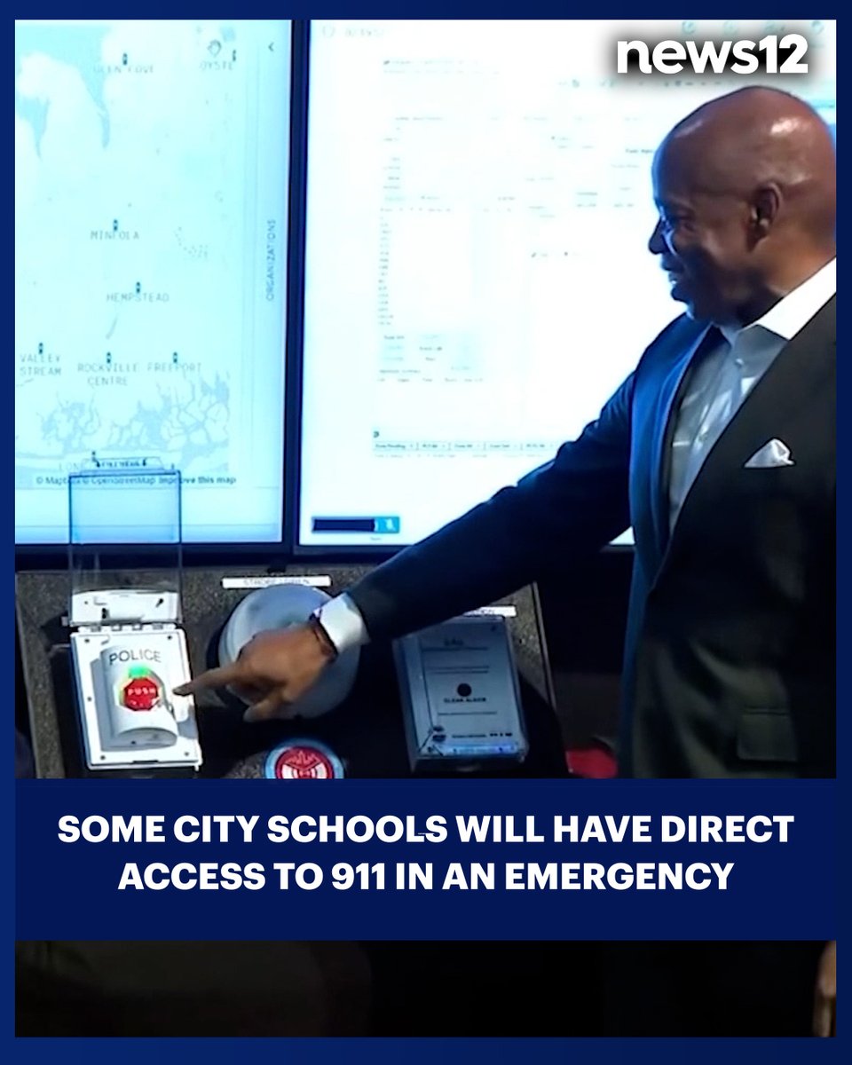 News12BX's tweet image. PANIC BUTTON: A new pilot program to directly connect some schools to 911 dispatchers was announced on Monday. 

#News12 #TheBronx #PanicButton #Education #Schools #Safety #LocalNews #News

bit.ly/4oev8L8