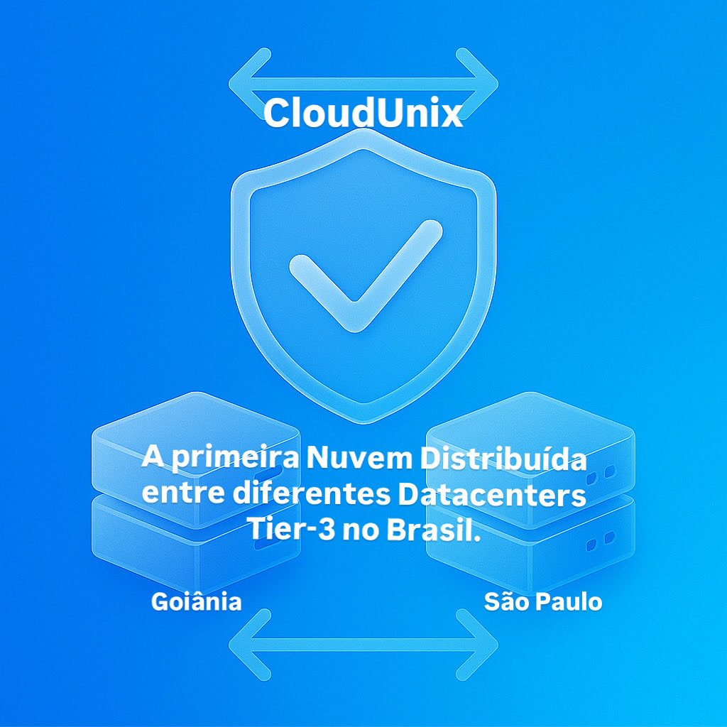 cloud_unix's tweet image. Elevamos os padrões de Disponibilidade com Infraestrutura Multi-Datacenter.
Implementamos um sistema de replicação contínua de dados, garantindo a sincronização dos seus dados em questão de segundos entre os dois datacenters preservando IPs. Saiba mais em cloudunix.com.br