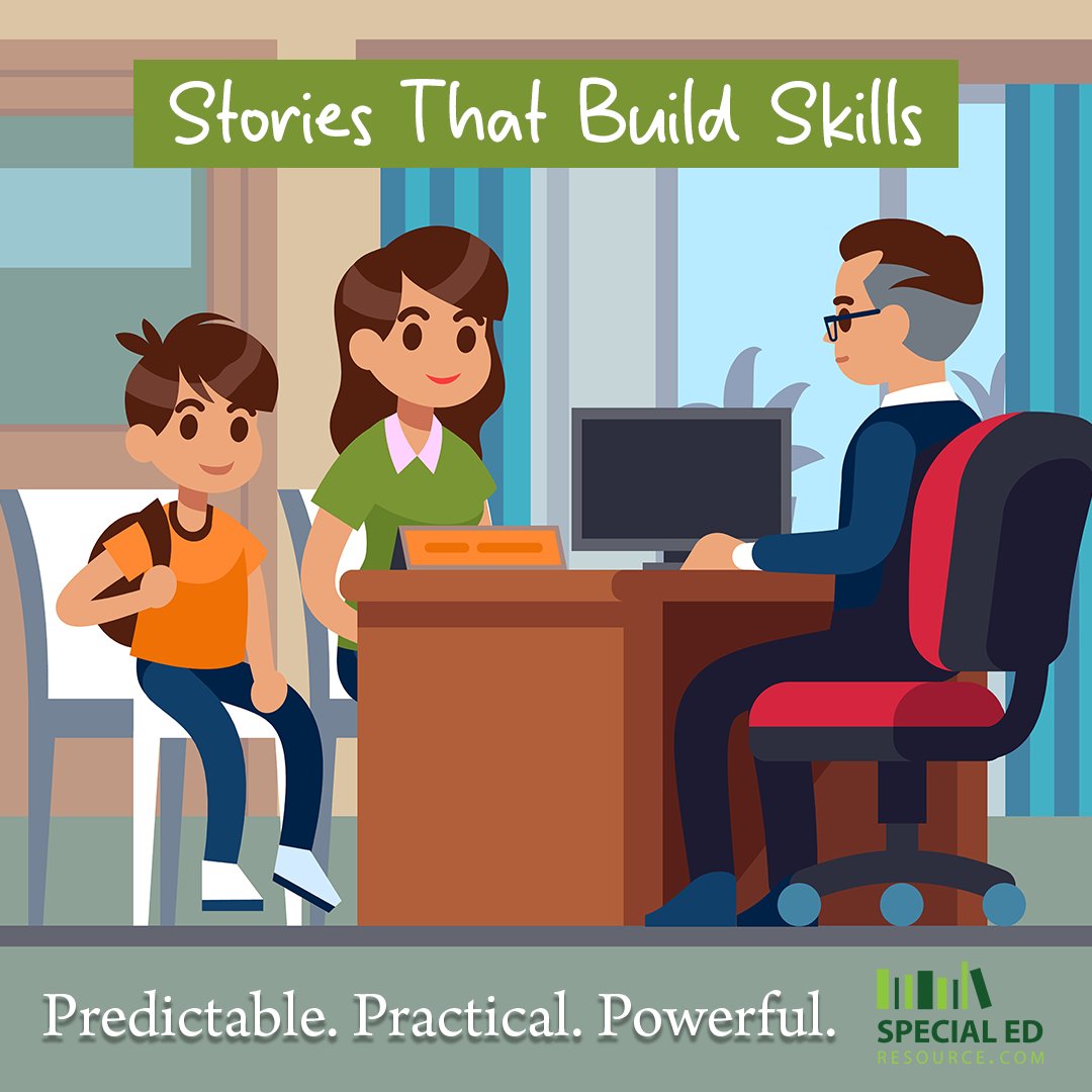 SpEdResource's tweet image. 🗂️ Social stories support IEP goals for behavior, communication, and transitions. Help your team use them early this fall to build consistency. 🍂 specialedresource.com/iep-advocate #IEPGoals #SPEDSupport #FallLearning