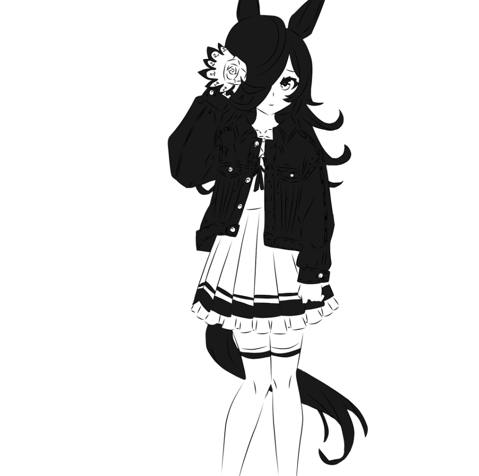 Receptivesam's tweet photo. Day 27 of #cutegirltober2025 ~ Denim ! https://t.co/w4YjYmBSeg