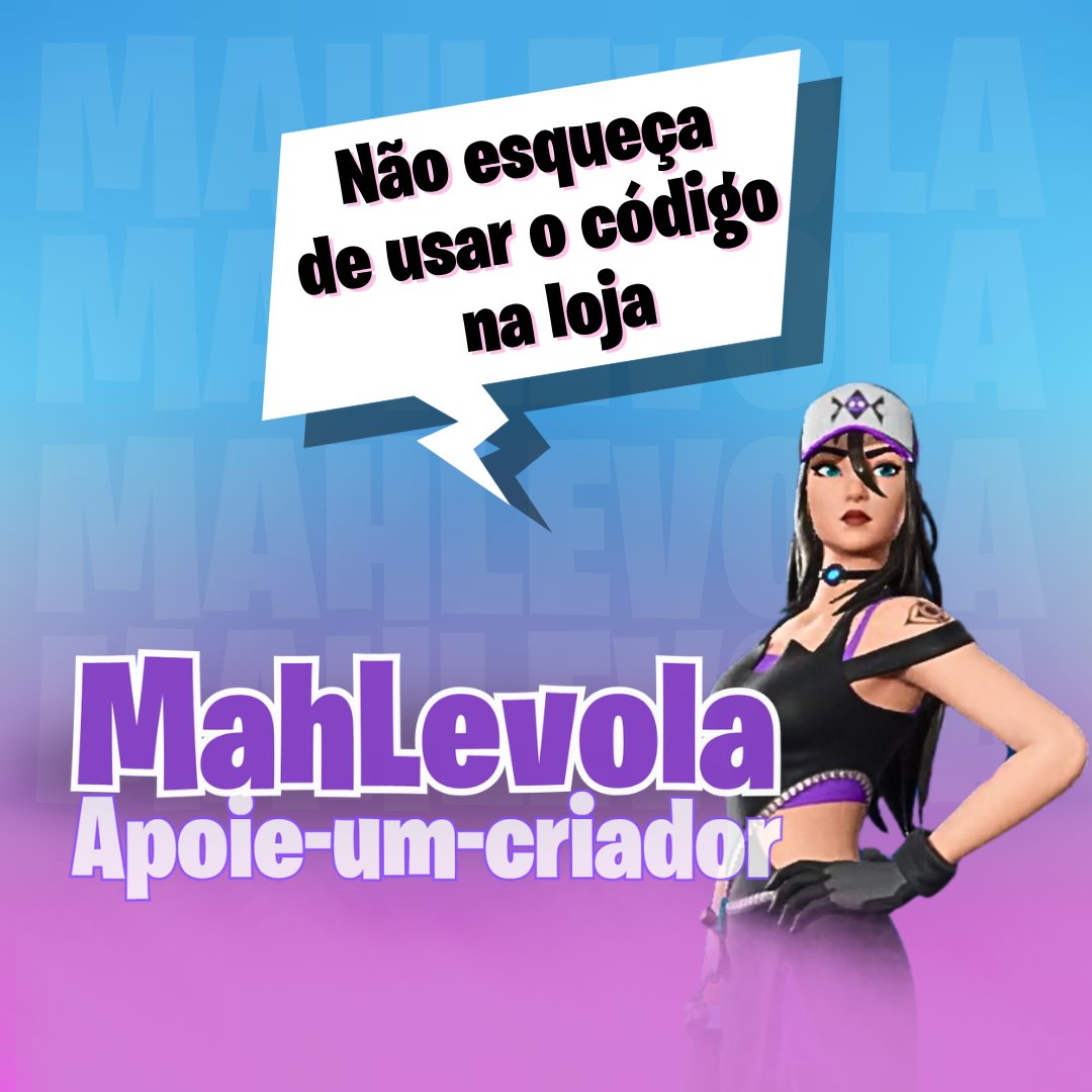 euMahlevola's tweet image. 🤗 Use o meu código MAHLEVOLA na Loja de Itens para apoiar o meu trabalho!
🛍️ Interaja com a Loja!
  • ❤️ - Amei
  • 😅 - vou comprar
  • 😜 - Guardar V-Bucks
🛒fortnite.com/item-shop?crea…
🗞️ fique por dentro de tudo o que há de novo em primeira mão #Fortnite #fortniteloja