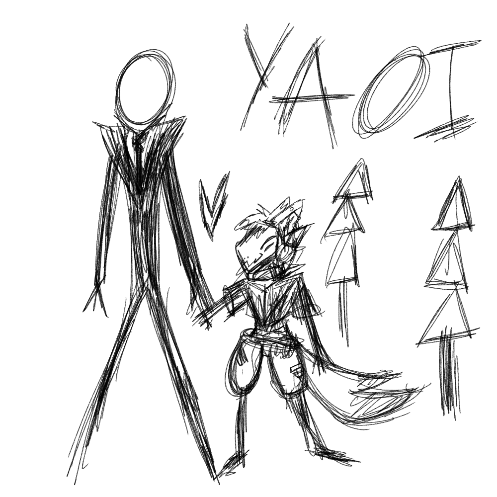 I just realised my history with Slenderman is a toxic enemies to lovers YAOI

I love you Slenderman 🤤💜