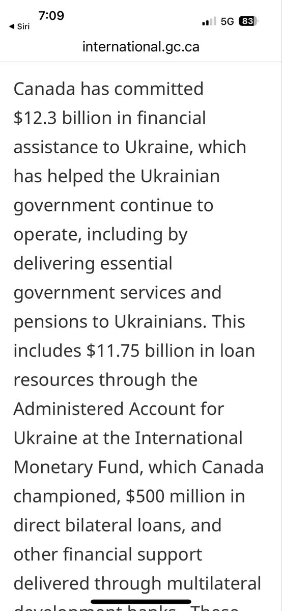 Remind me again why Canada has sent over 12 billion to Ukraine 🤦🏻‍♂️🙄