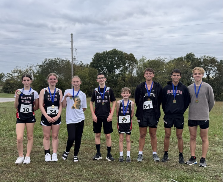 BlueEyeSchools's tweet photo. Blue Eye hosted the SWCL Conference Cross Country meet today.  Great job Bulldogs! https://t.co/g7LnAVufpT