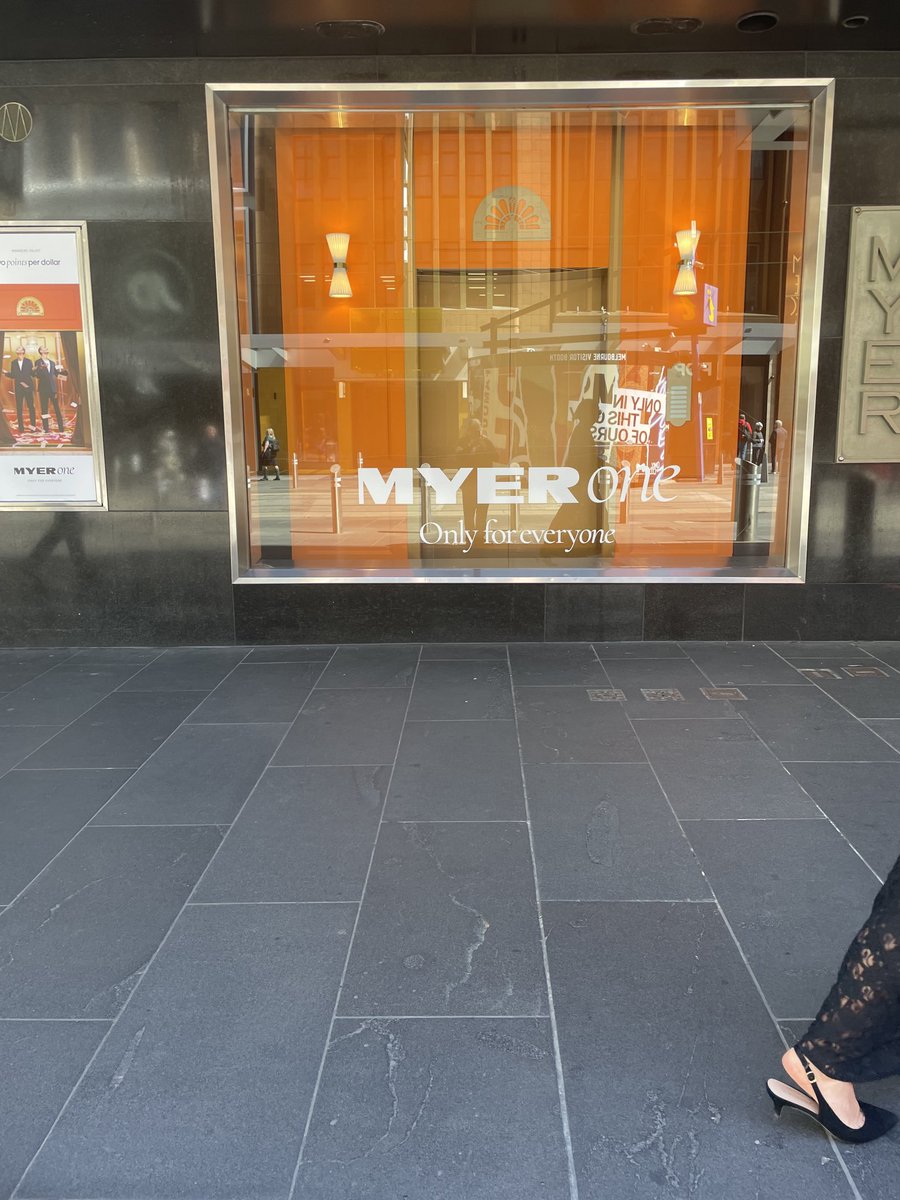 Simply amazing.  Myer had zero on fashion for the spring Carnival in the Bourke st mall DJs had one window. Melbourne is gone as a fashion capital. But goes real good at crime.