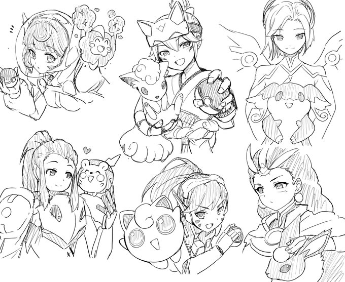 いまポケモンZA流行ってるからOW2キャラと似合いそうなポケモン再掲しておきますか… 