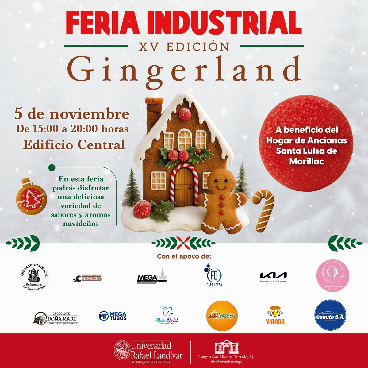 urlxela's tweet photo. #urlxela
Participa en la XV edición de la Feria Industrial
A beneficio del Hogar de Ancianas Santa Luisa de Marillac

¡Abierto a todo el público!

🗓 Miércoles 5 de noviembre
🕕 De 15:00 a 20:00 horas
🏫 Edificio Central https://t.co/oujJw5cI3h