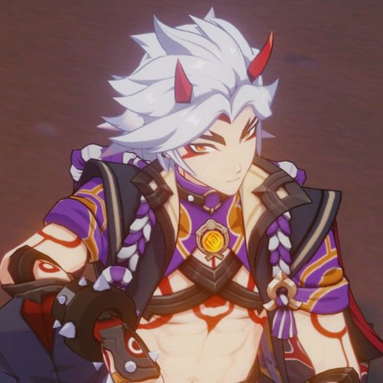 Dailyyy_Itto's tweet photo. Do you like the ONE, the ONI, Arataki Itto 👹🍭 ? https://t.co/GcfwUg0WUJ