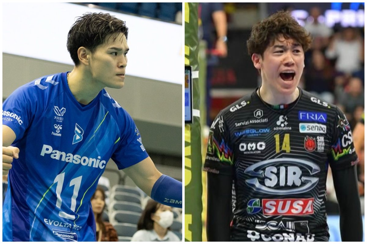 toshikit71's tweet photo. 12月にブラジルて開催される世界クラブ選手権で、大阪ブルテオン🇯🇵とペルージャ🇮🇹が同組となり、西田有志vs石川祐希の実現が確実となりました！ https://t.co/TpOYZoQvor