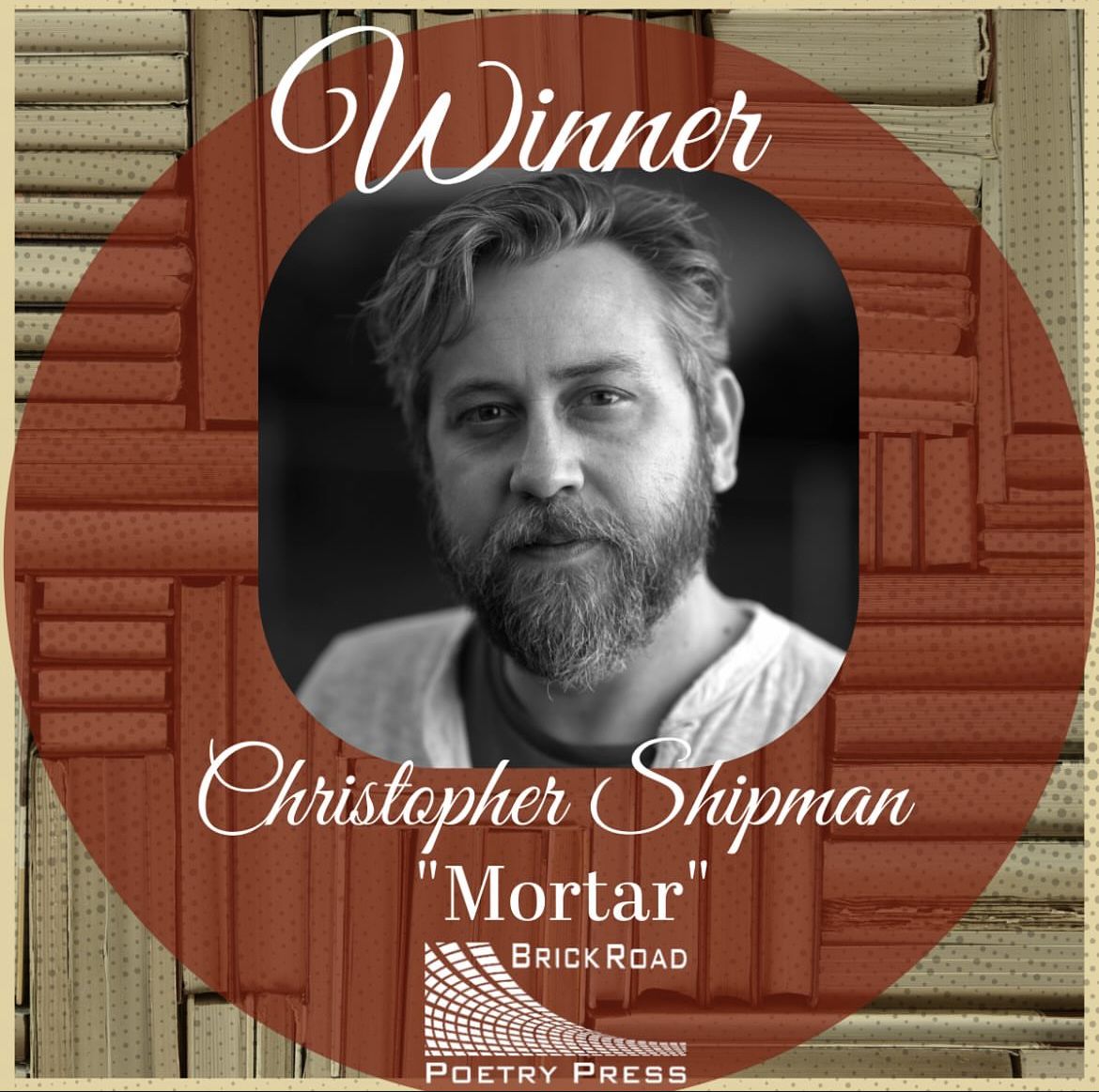 LSUCWprogram's tweet image. Celebrations are in order for MFA alum Christopher Shipman (&apos;09)! Christopher won the 2024 Brick Road Poetry Prize with his collection MORTAR, which will be published this fall.

Onwards and upwards, Christopher 🥁
