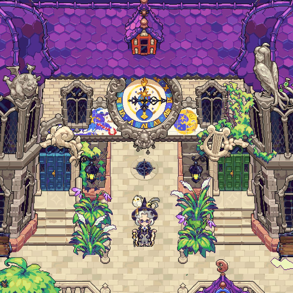 Mil_zery's tweet photo. Concepting… 🦉 🌀💫 #pixelart https://t.co/ofzsVz8VrH