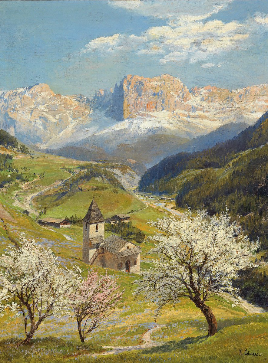 Konrad Petrides - "St. Cyprian in Tiers with the Rose Garden"