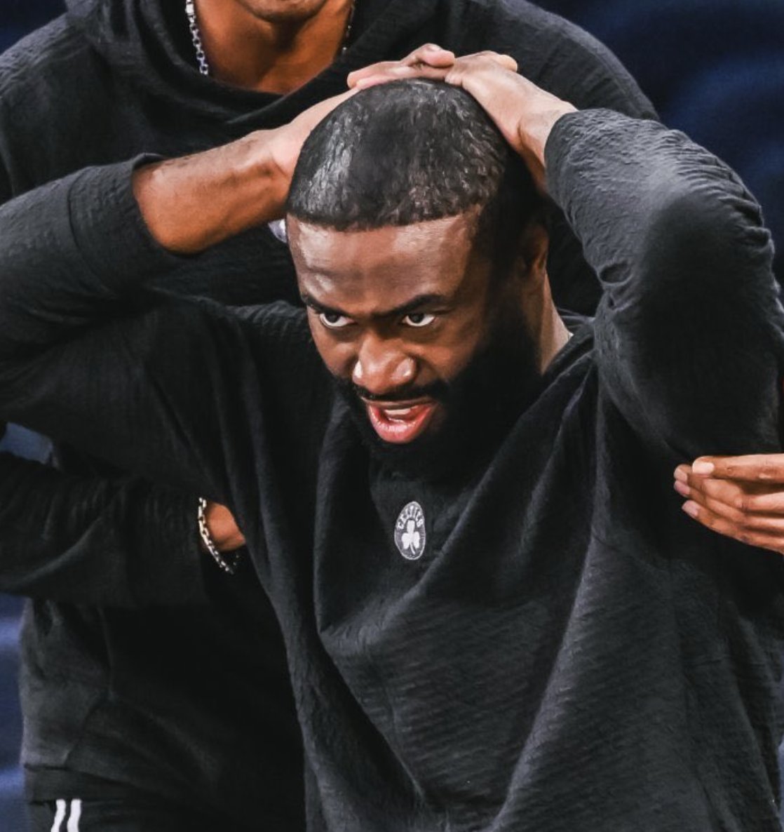 The NBA is banning light-colored jerseys against the Celtics to keep them safe from Jaylen Brown's spray paint hairline.