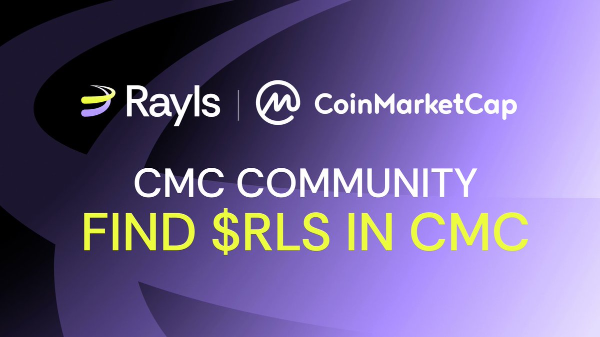 Big news! <a href="/RaylsLabs/">Rayls</a> is now live on CoinMarketCap! 🌟 They’re really taking a huge step toward bringing the world's financial system onchain – and you can be part of it.

Here’s how to get involved:

✅ Track $RLS in real-time
✅ Join the CoinMarketCap community
✅ Follow