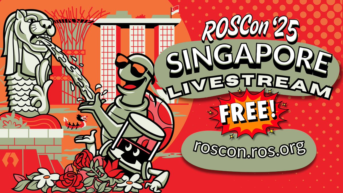 OpenRoboticsOrg's tweet image. The free ROSCon 2025 livestream is up!
Show starts in 20 minutes!
roscon.ros.org/2025/#livestre…