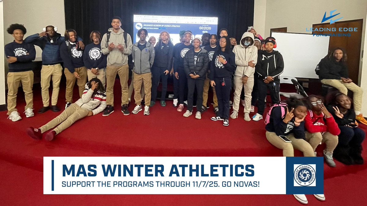 The Milwaukee Academy of Science Winter Athletic programs are seeking support for new uniforms, team gear, travel expenses &amp; team meals for the 25/26 season.  The athletes, coaches &amp; administrators appreciate the generous supporters of Nova athletics! 🙏

app.launchfundraising.com/FundraiserHome…