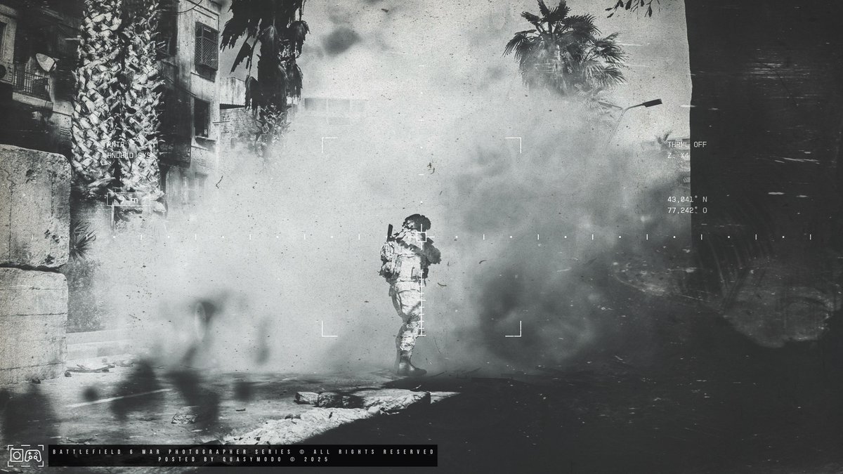 #WarPhotographerSeriesbyQuasymodo
🎮 Game - #Battlefield6 
⚙ Developer - <a href="/Battlefield/">Battlefield</a> 
📦 Publisher - <a href="/EA_Espana/">EA Spain</a> <a href="/EA/">Electronic Arts</a> 
🏷 Tags - #EACreatorsNetwork #EAPartner #SponsoredbyEA #VirtualPhotography #TheCapturedCollective #VPInspire #VPRetweet #VGPUnite #VPGamers