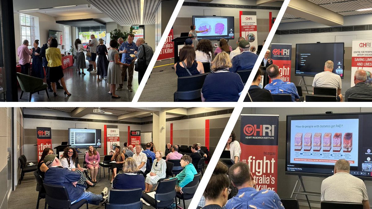 KavurmaMary's tweet image. The HRI Centre for PAD Consumer Meeting was a huge success! 👏 Inspiring to see patients, researchers &amp;amp; clinicians come together to share ideas, experiences &amp;amp; hopes for improving the lives of people with PAD. 💪  ❤️ #PAD #Research #HRI
