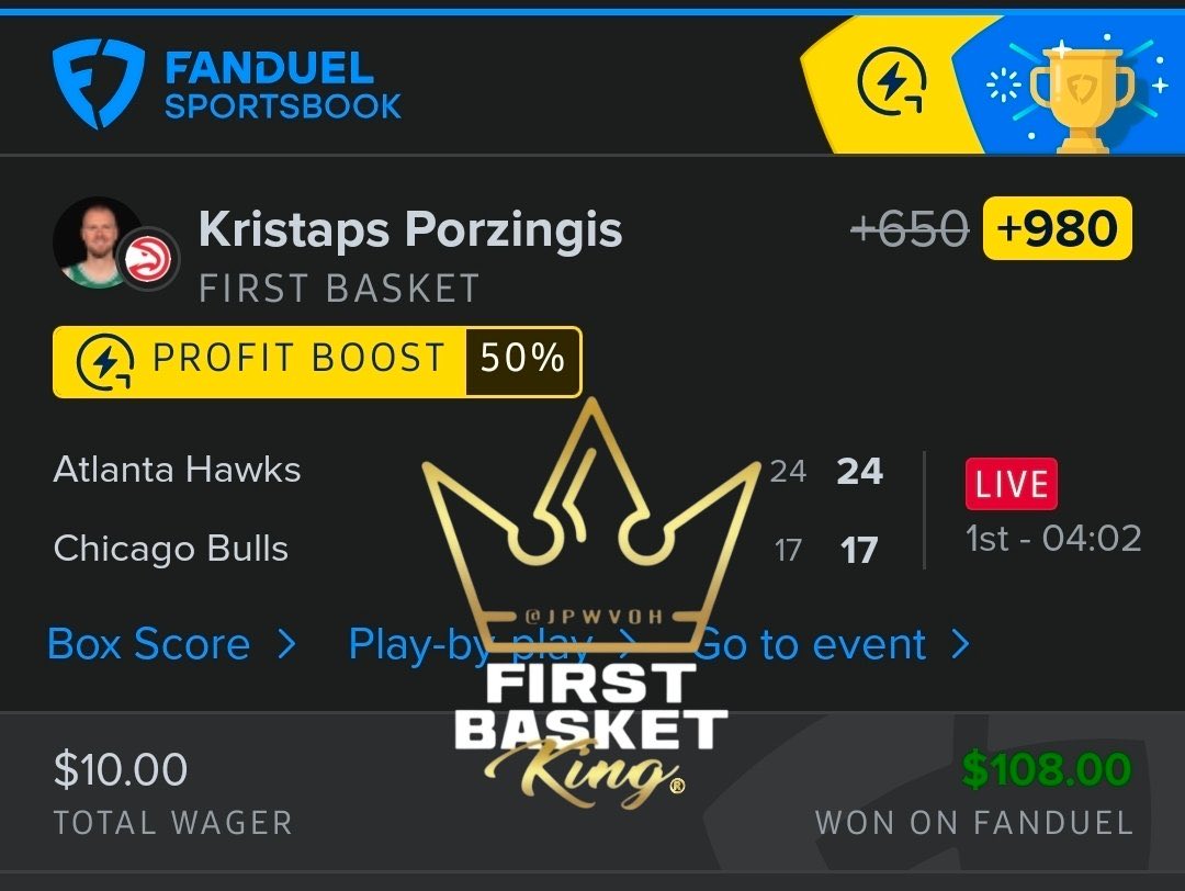 Beat The Books (@btbsupport) on Twitter photo Porzingis First Basket 🎯 
(<a href="/JPWVOH/">Jason</a>) 👑 
+640✅
+980✅
$510 👉 $3,808 💰💰 
The First Basket KING 👑 
🔗 Whop.com/Beat-the-Books Porzingis First Basket 🎯 
(<a href="/JPWVOH/">Jason</a>) 👑 
+640✅
+980✅
$510 👉 $3,808 💰💰 
The First Basket KING 👑 
🔗 Whop.com/Beat-the-Books