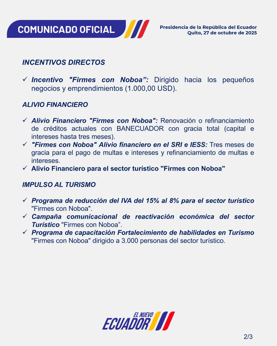 Presidencia Ecuador 🇪🇨 tweet media