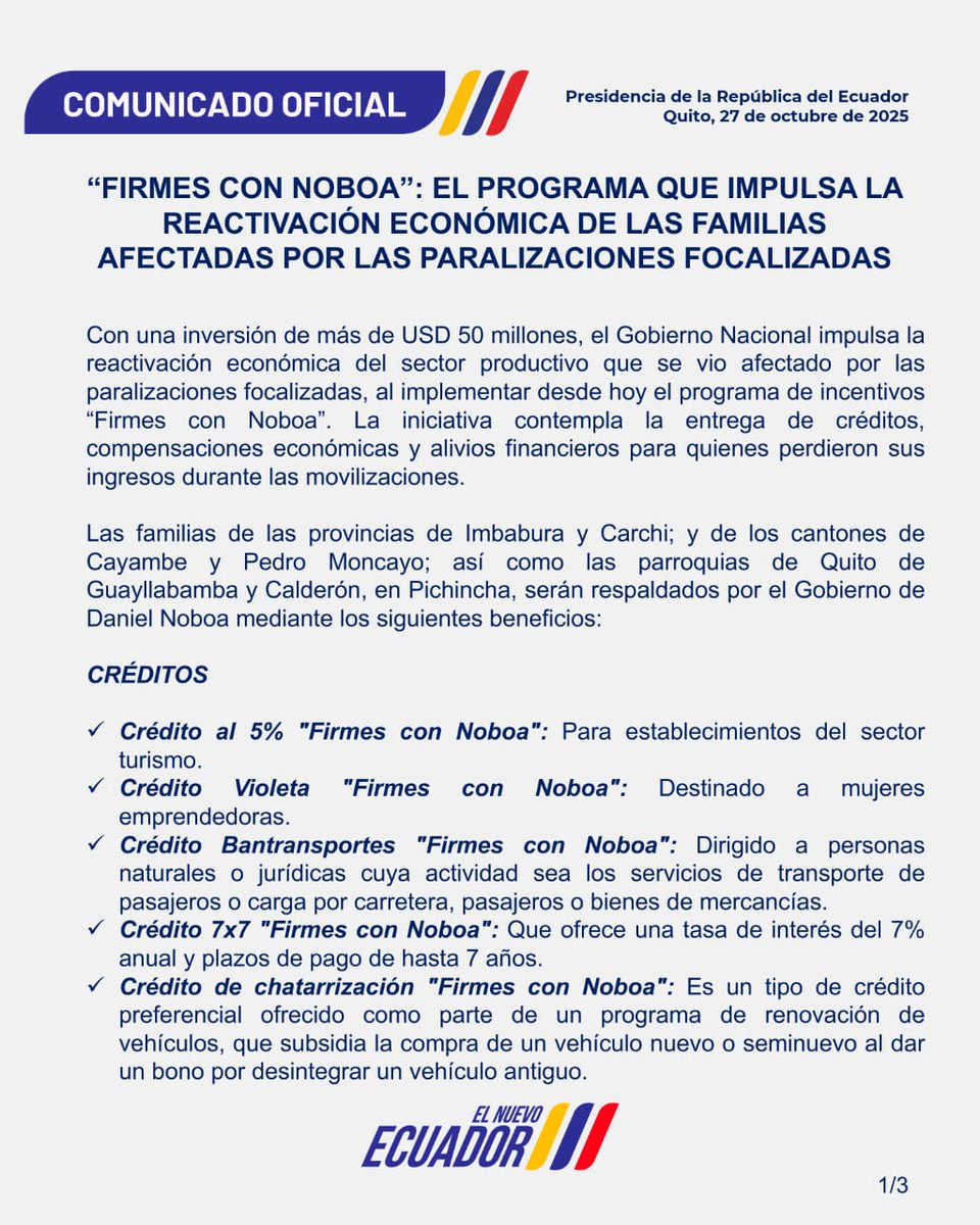 Presidencia Ecuador 🇪🇨 tweet media