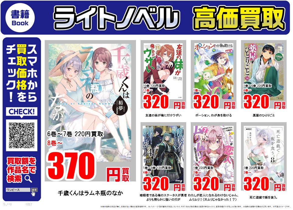 セール⭐︎ライトノベル　まとめ売り ライトノベル ｜高価買取情報 古本市場では話題のライトノベルを高価