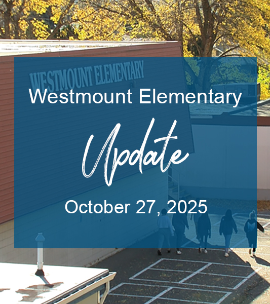 Westmount Elementary School remains closed following yesterday's fire.

As of Wednesday, October 29, 2025, Westmount staff and students will be temporarily relocated to three nearby schools. Read the full update here:  ow.ly/Wg1V50XiOxl