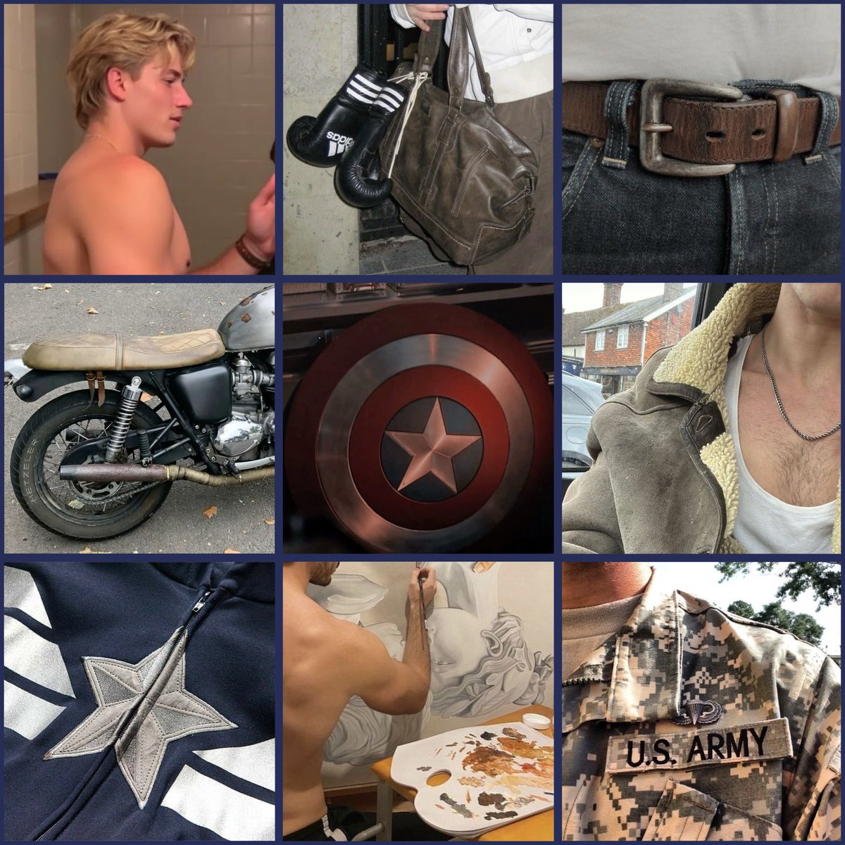 melanin_monroe8's tweet image. These are so fun to make wtf(These are for my AU Tony is Mexican and Steve is just white😋. Tony’s both a model and owns stark tech, Steve works for shield as cap but is also a painter)