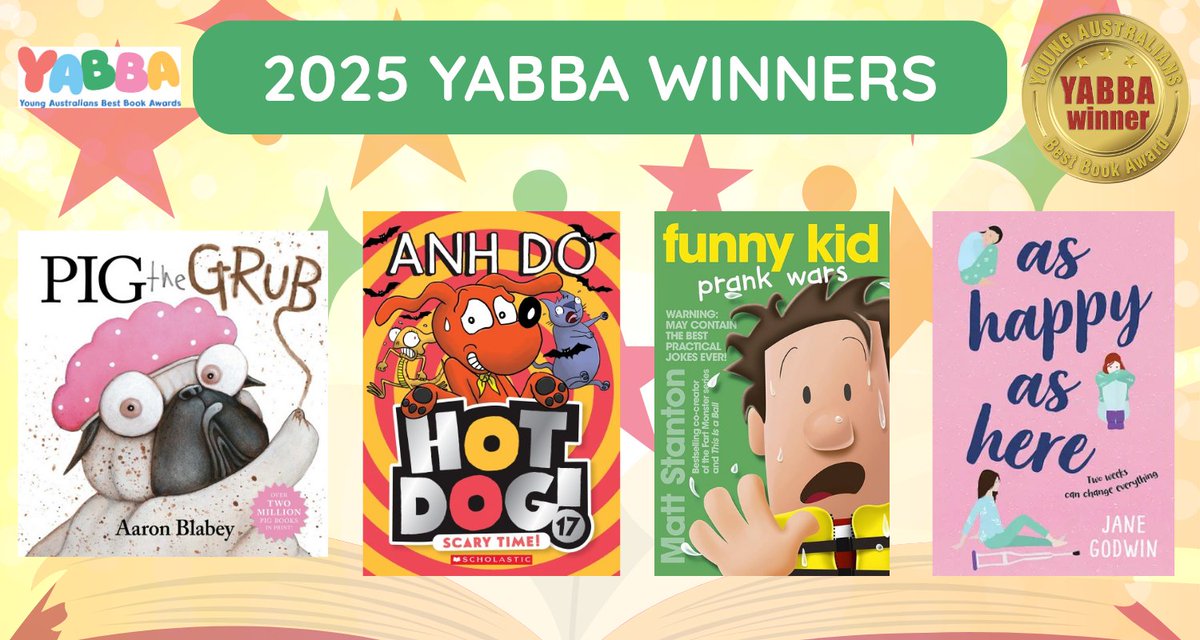 ⭐️Congratulations to the winning books in the 2025 YABBA Awards!