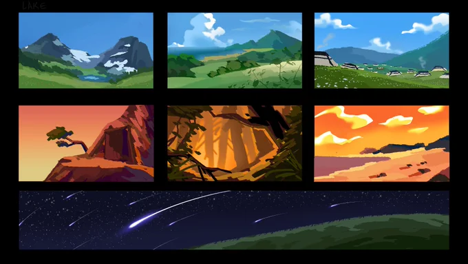 I kinda love and don't like vis dev. Like I love sitting down and expanding my world but it's also a bit tedious for me lmao. Probably cause I'll spend more time looking for references than drawing. Here's some for Asteriskos. 