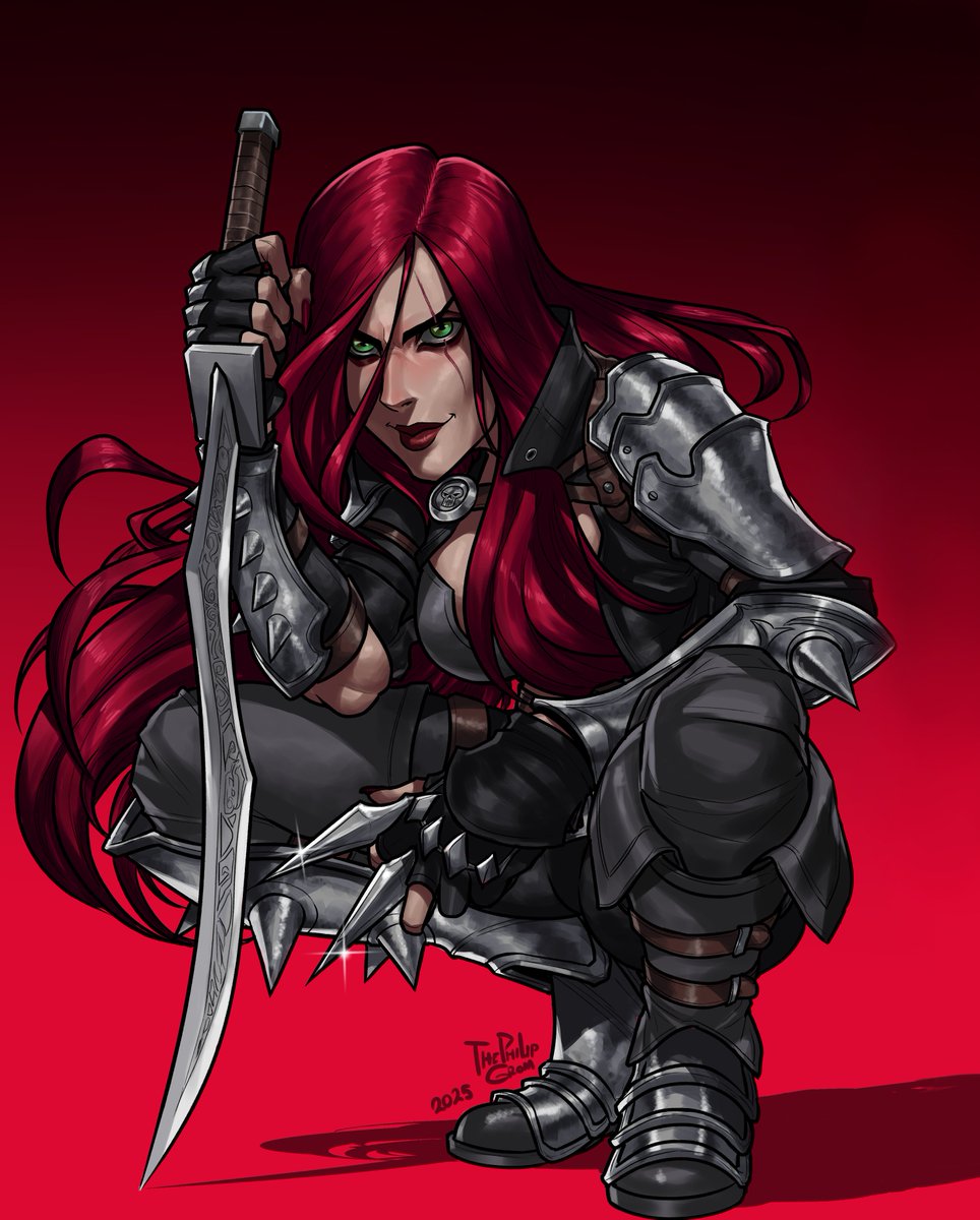 Katarina From league of legends. yeah this will be my sfw account now, enjoy >o<